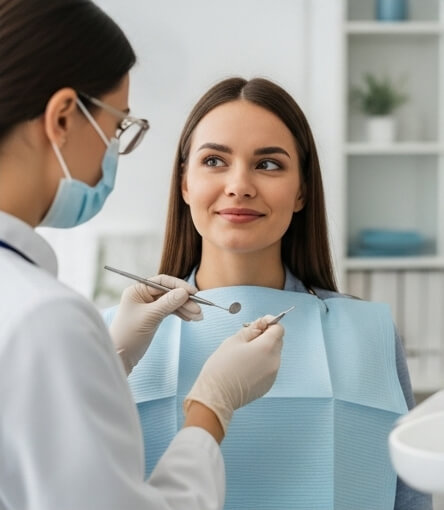 Women getting tooth pain treatment - Emergency dentist Abbots Langley